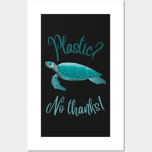 Plastic? No thanks Posters and Art